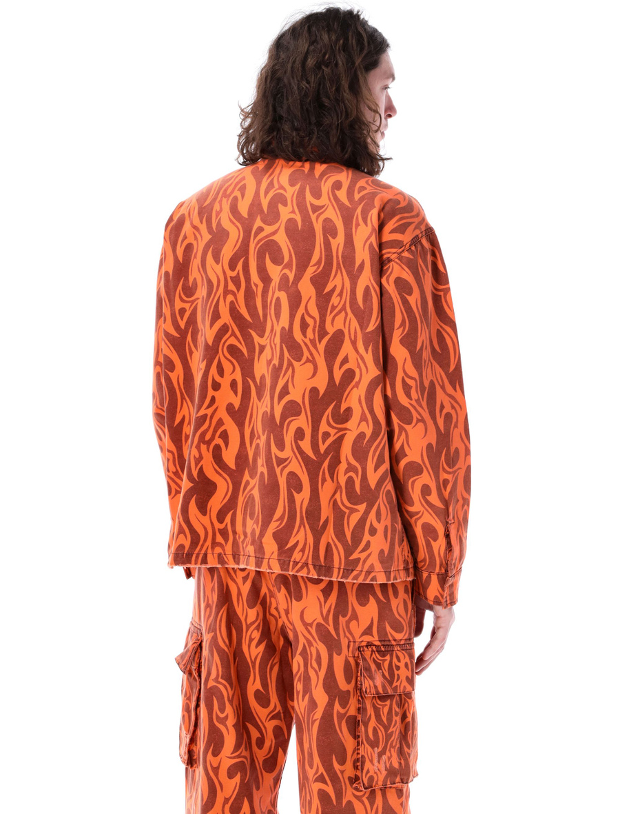 Printed flame shirt - Spazio Pritelli