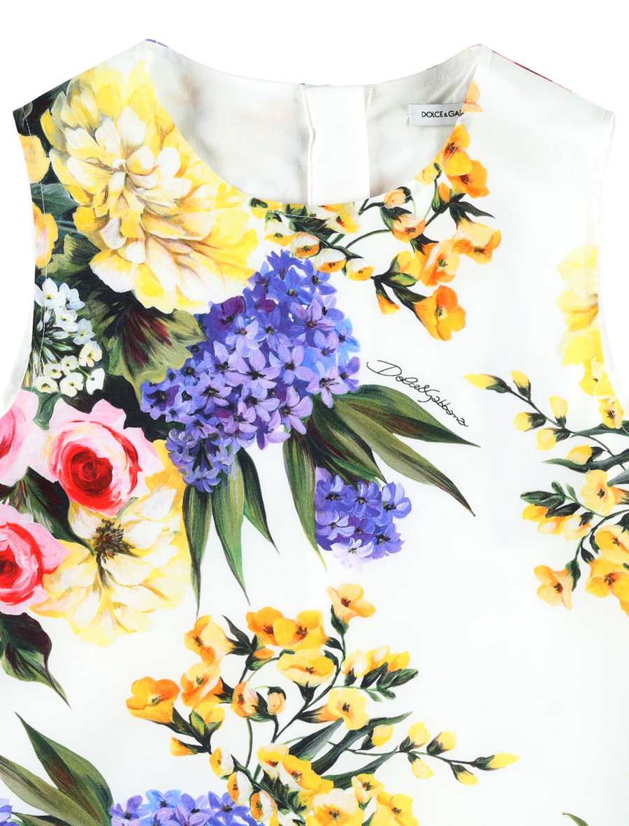 Print poplin mini dress - Spazio Pritelli