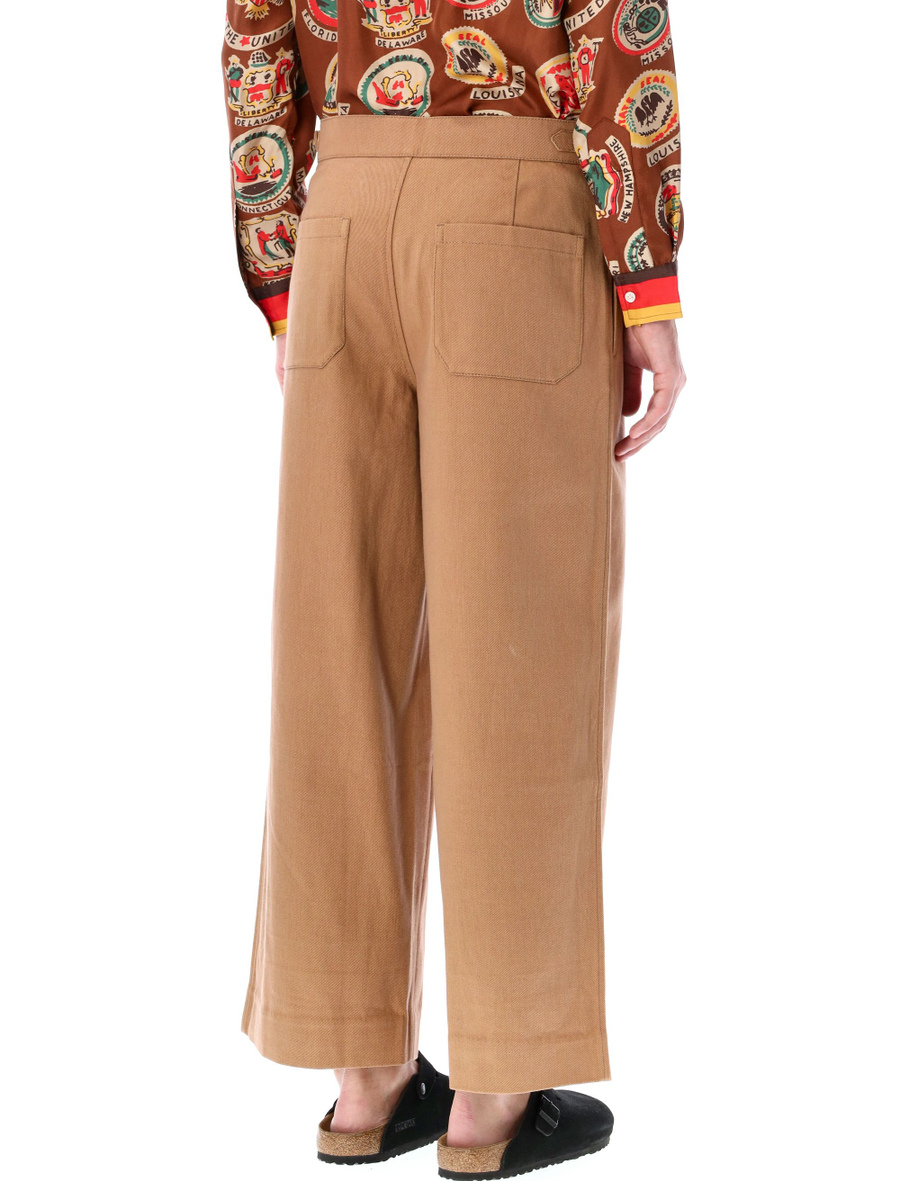 Wide Leg Snap Trousers - Spazio Pritelli