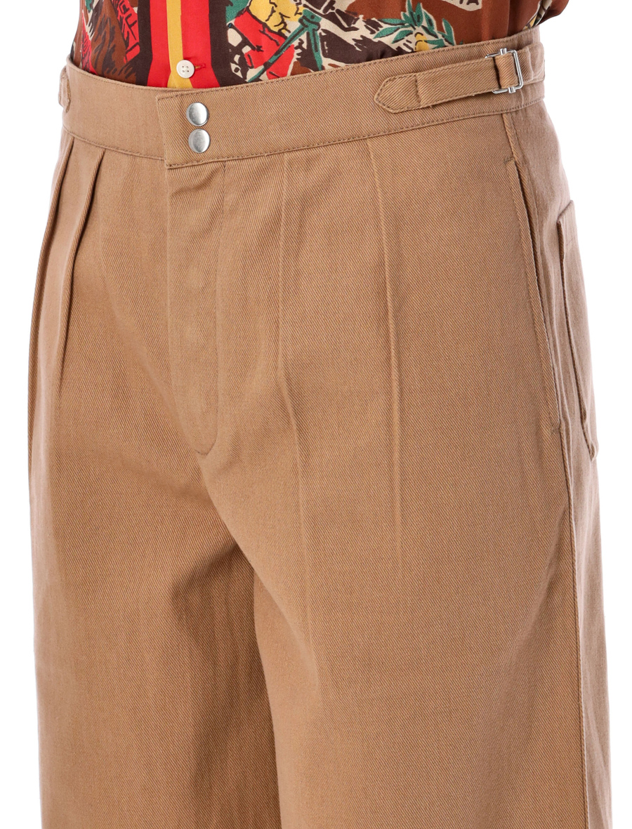 Wide Leg Snap Trousers - Spazio Pritelli