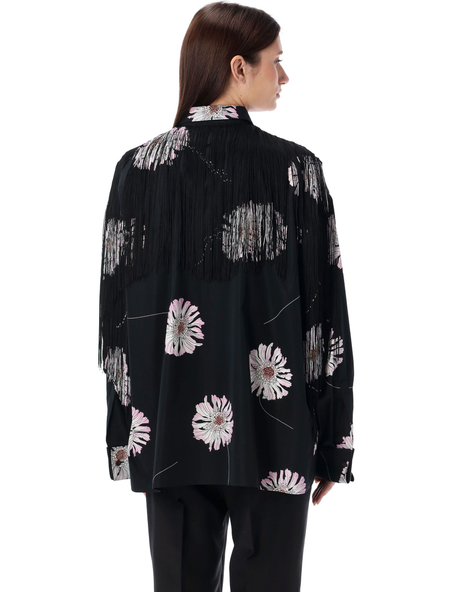 Printed shirt with fringes - Spazio Pritelli