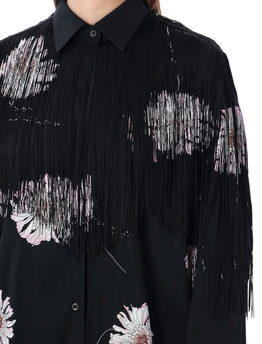 Printed shirt with fringes - Spazio Pritelli