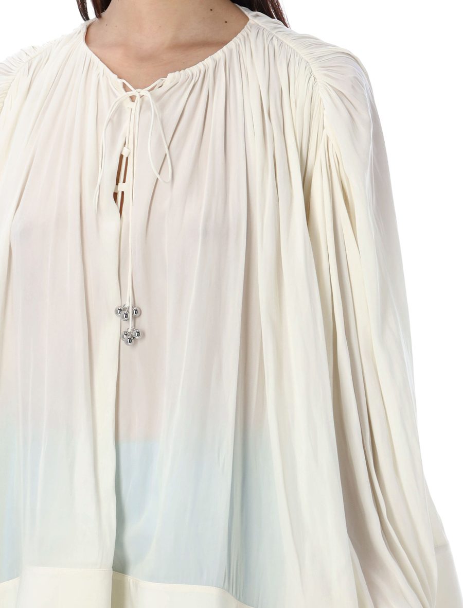 Draped oversized shirt - Spazio Pritelli