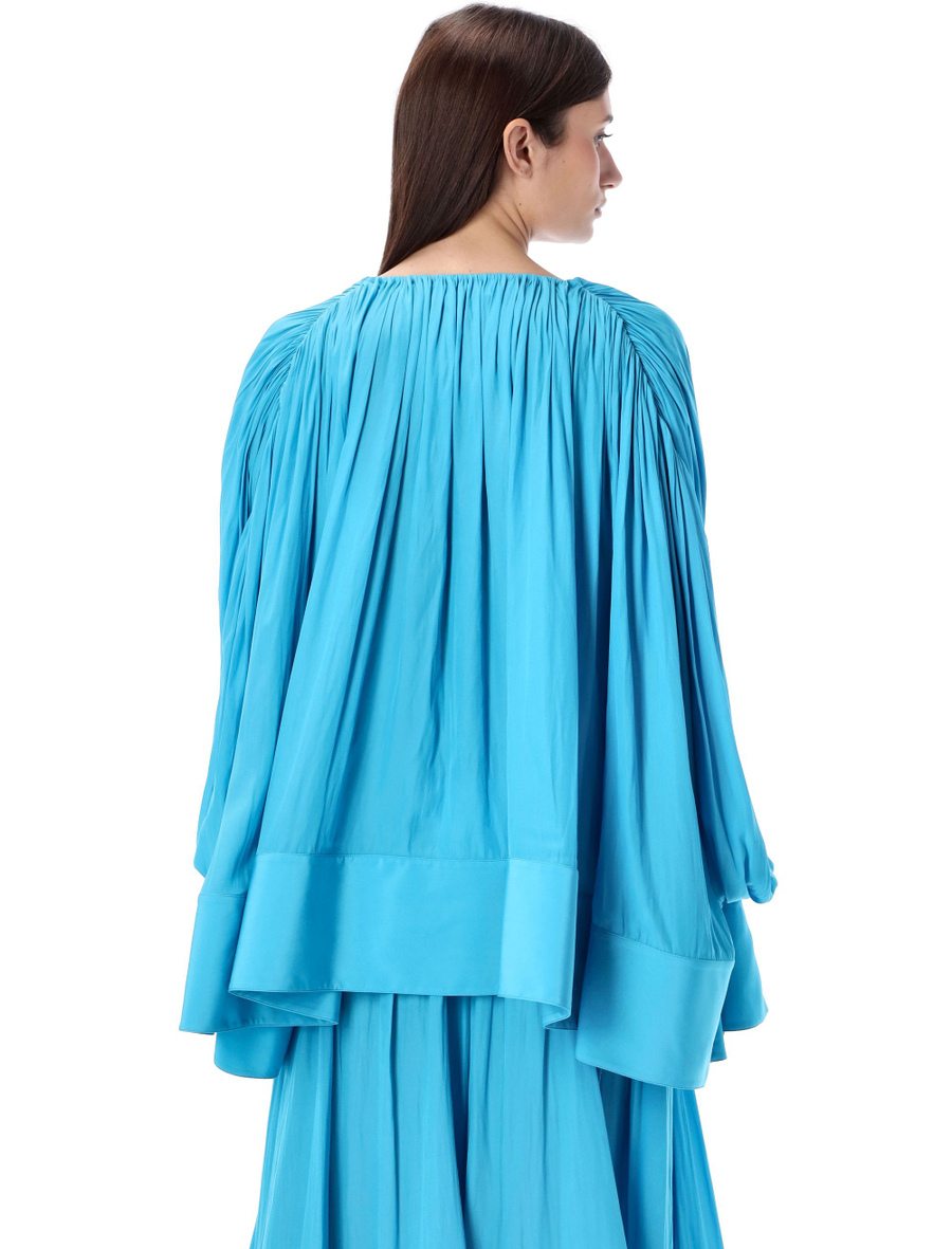 Draped oversized shirt - Spazio Pritelli