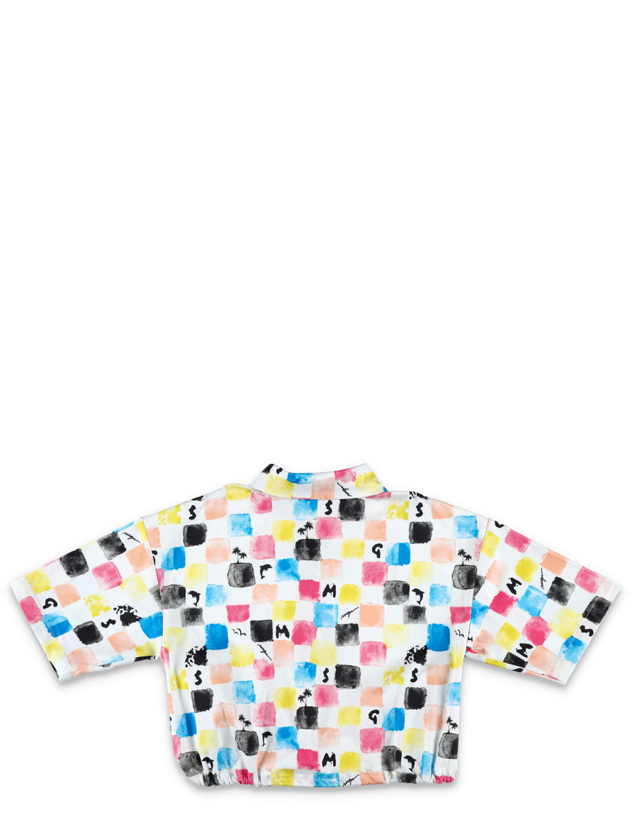 Printed cropped shirt - Spazio Pritelli