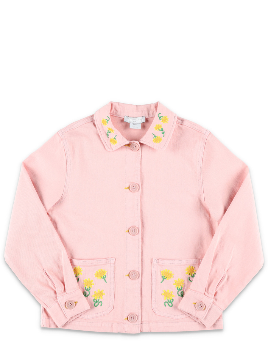 Sunflower embroidery denim jacket - Spazio Pritelli