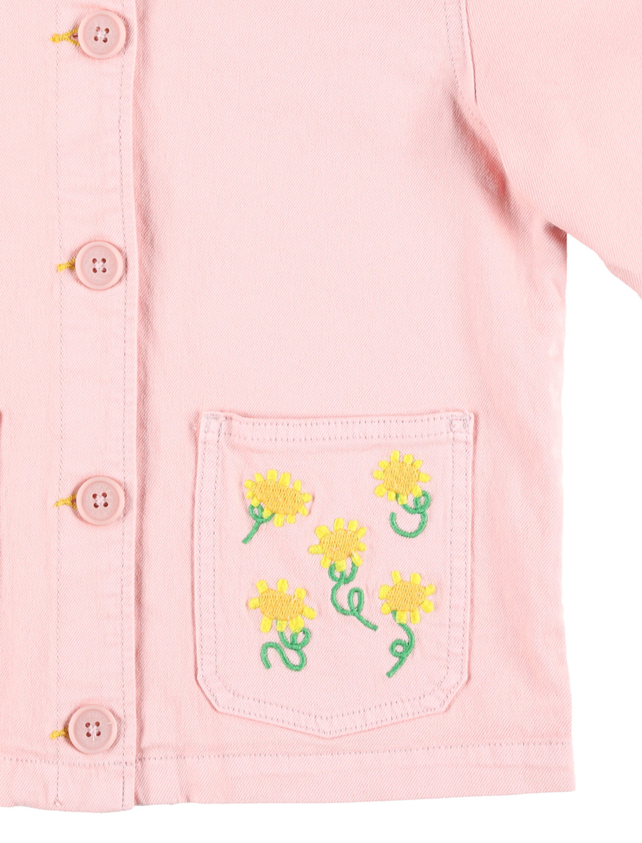Sunflower embroidery denim jacket - Spazio Pritelli