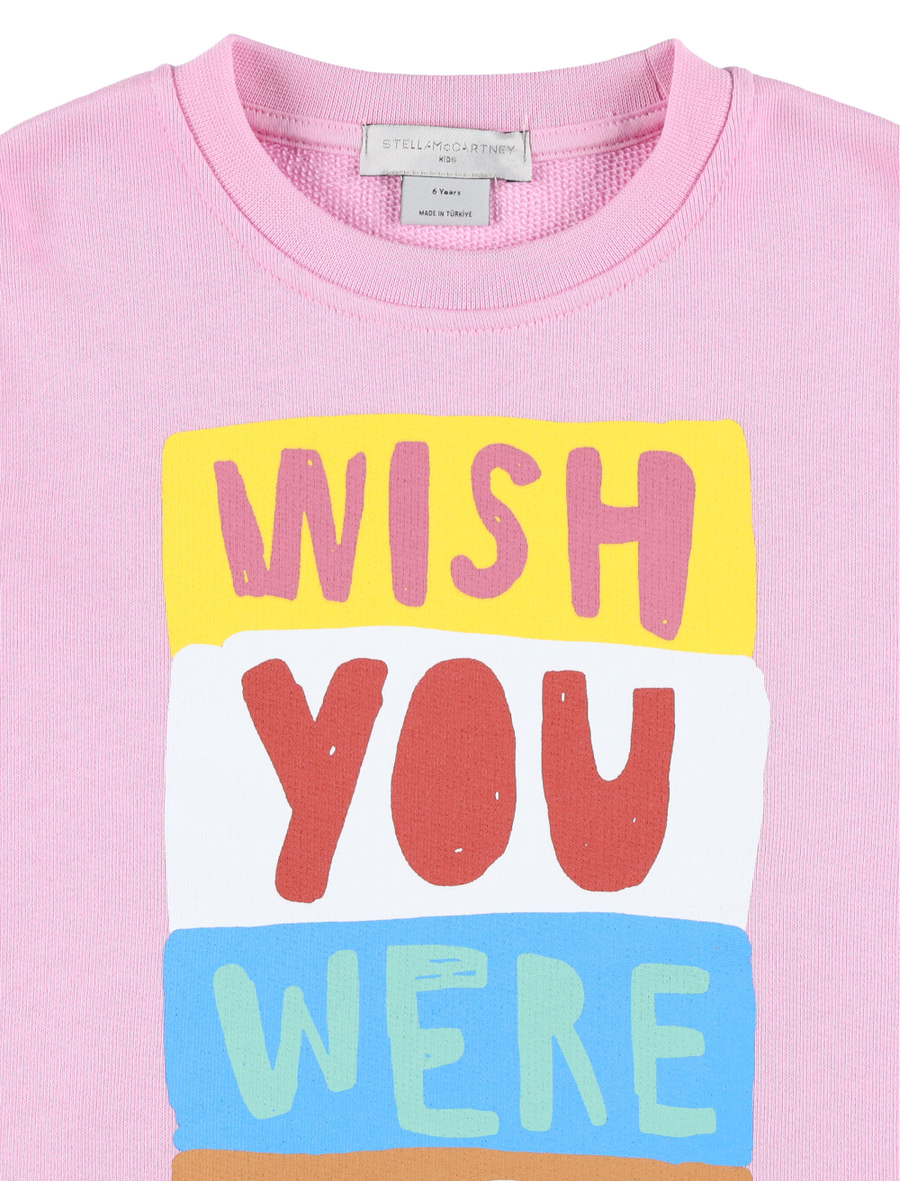 Wish You Were Here Slogan sweatshirt - Spazio Pritelli