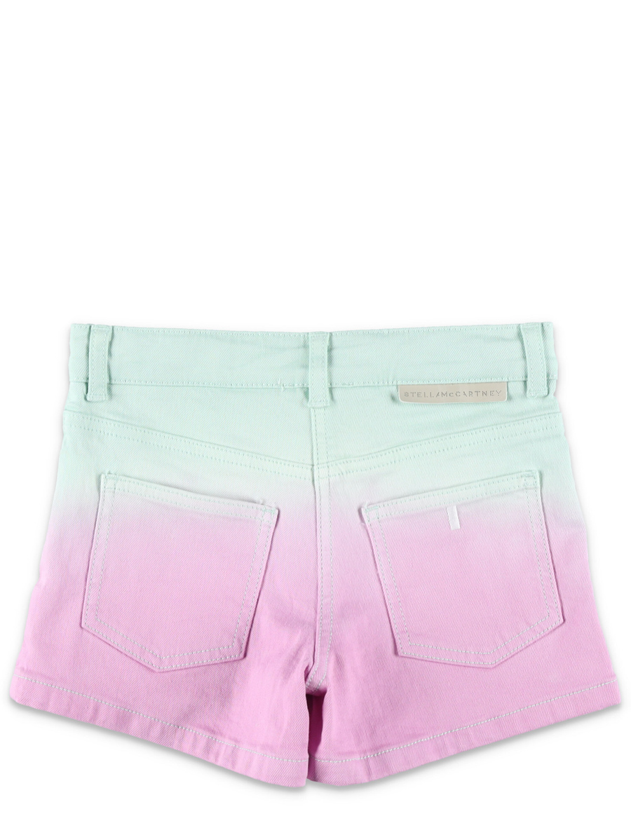 Ombré denim shorts - Spazio Pritelli