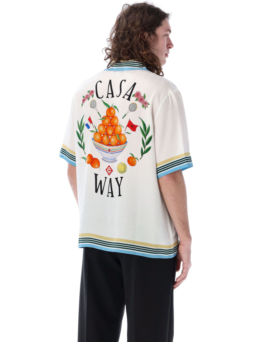 Casa way silk bowling shirt - Spazio Pritelli