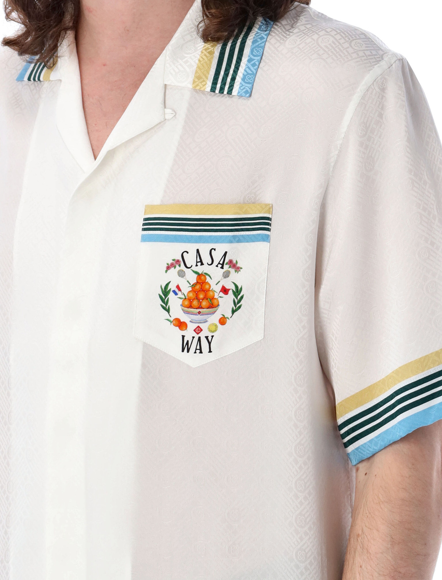Casa way silk bowling shirt - Spazio Pritelli