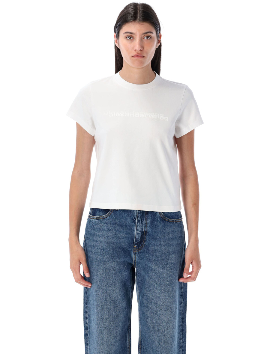 Shrunken logo tee - Spazio Pritelli