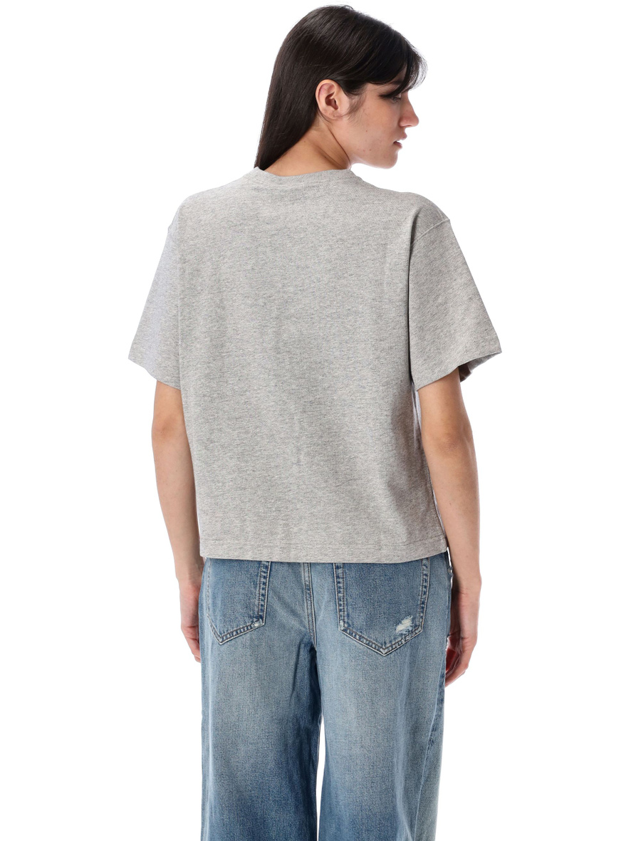 Relaxed crop fit cotton jersey tee - Spazio Pritelli