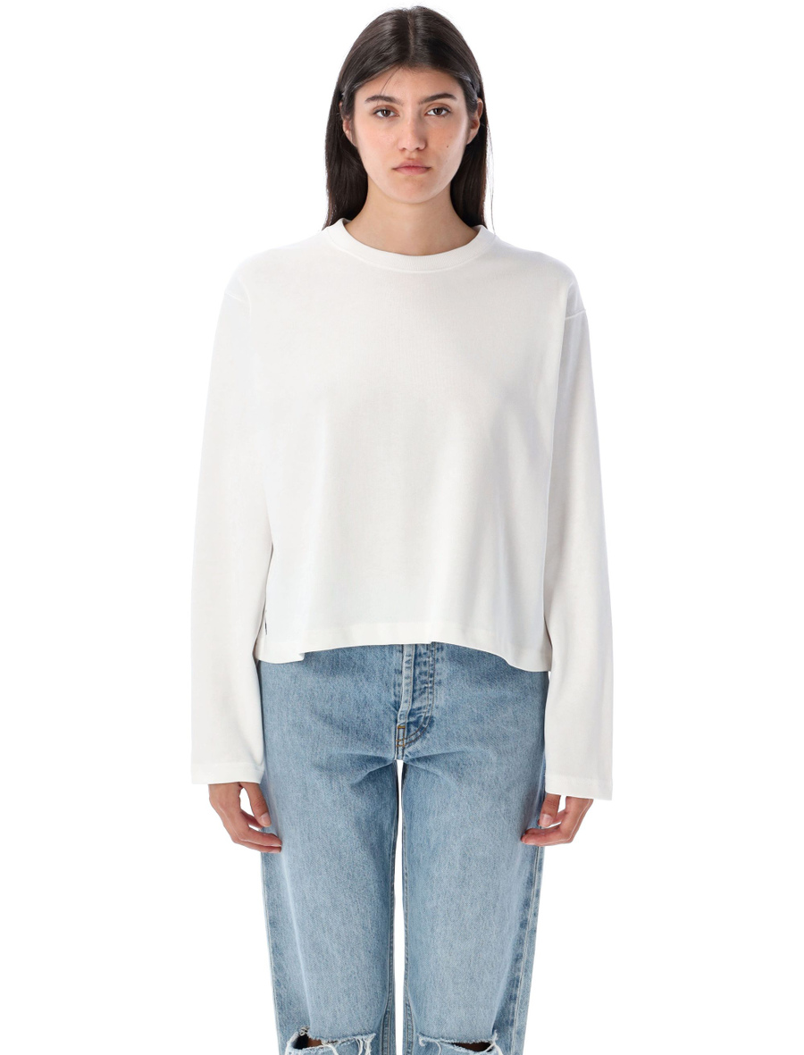 Shrunken fit jersey long-sleeve t-shirt - Spazio Pritelli
