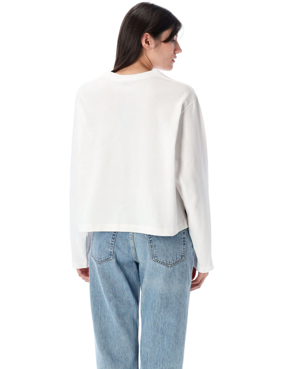 Shrunken fit jersey long-sleeve t-shirt - Spazio Pritelli