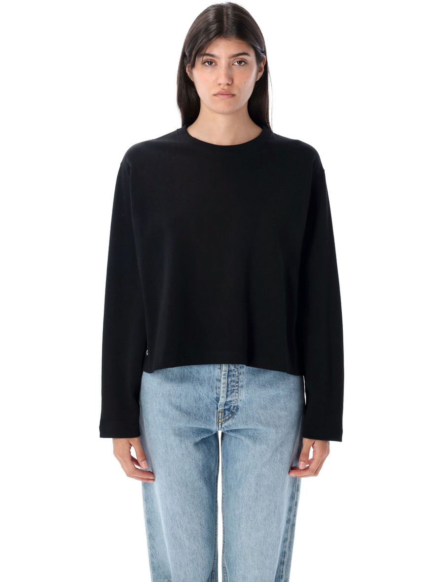 Shrunken fit jersey long-sleeve t-shirt - Spazio Pritelli