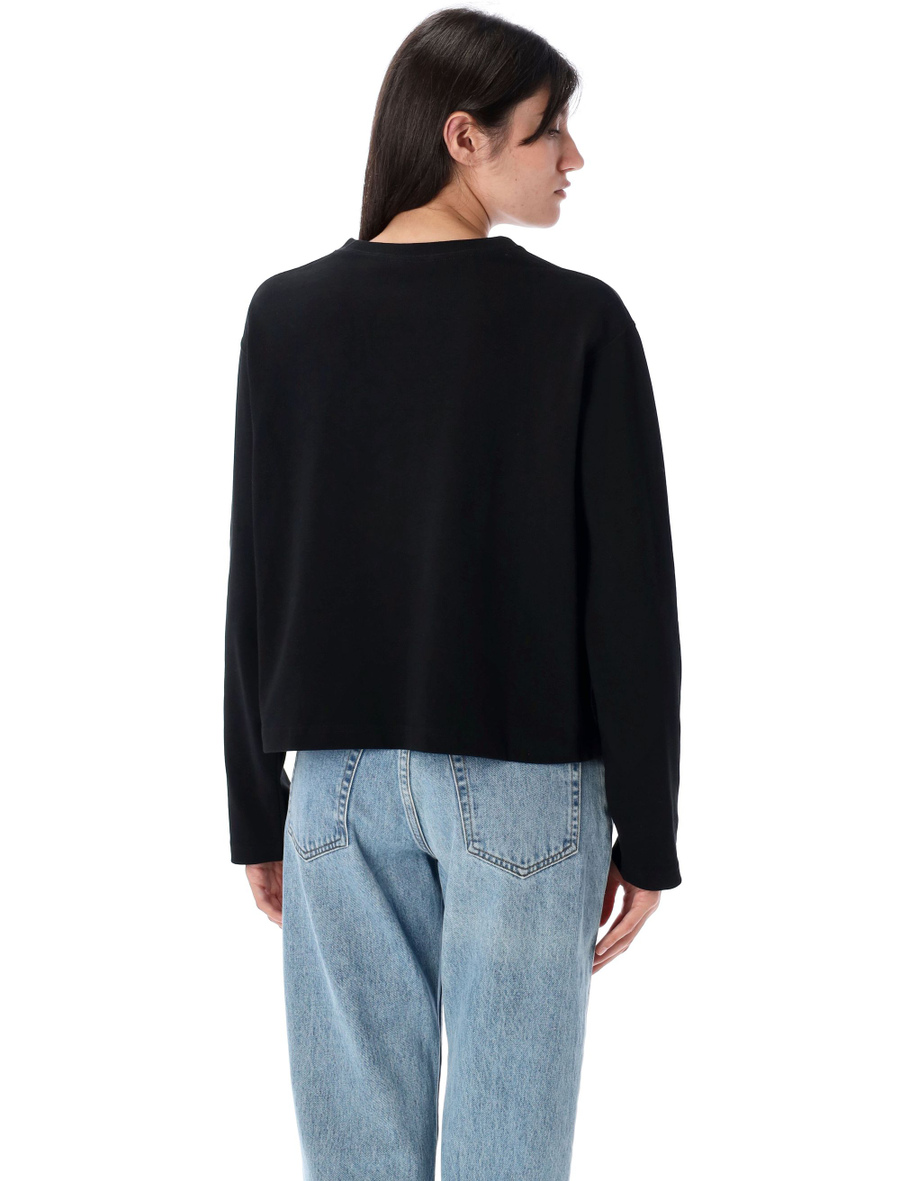 Shrunken fit jersey long-sleeve t-shirt - Spazio Pritelli
