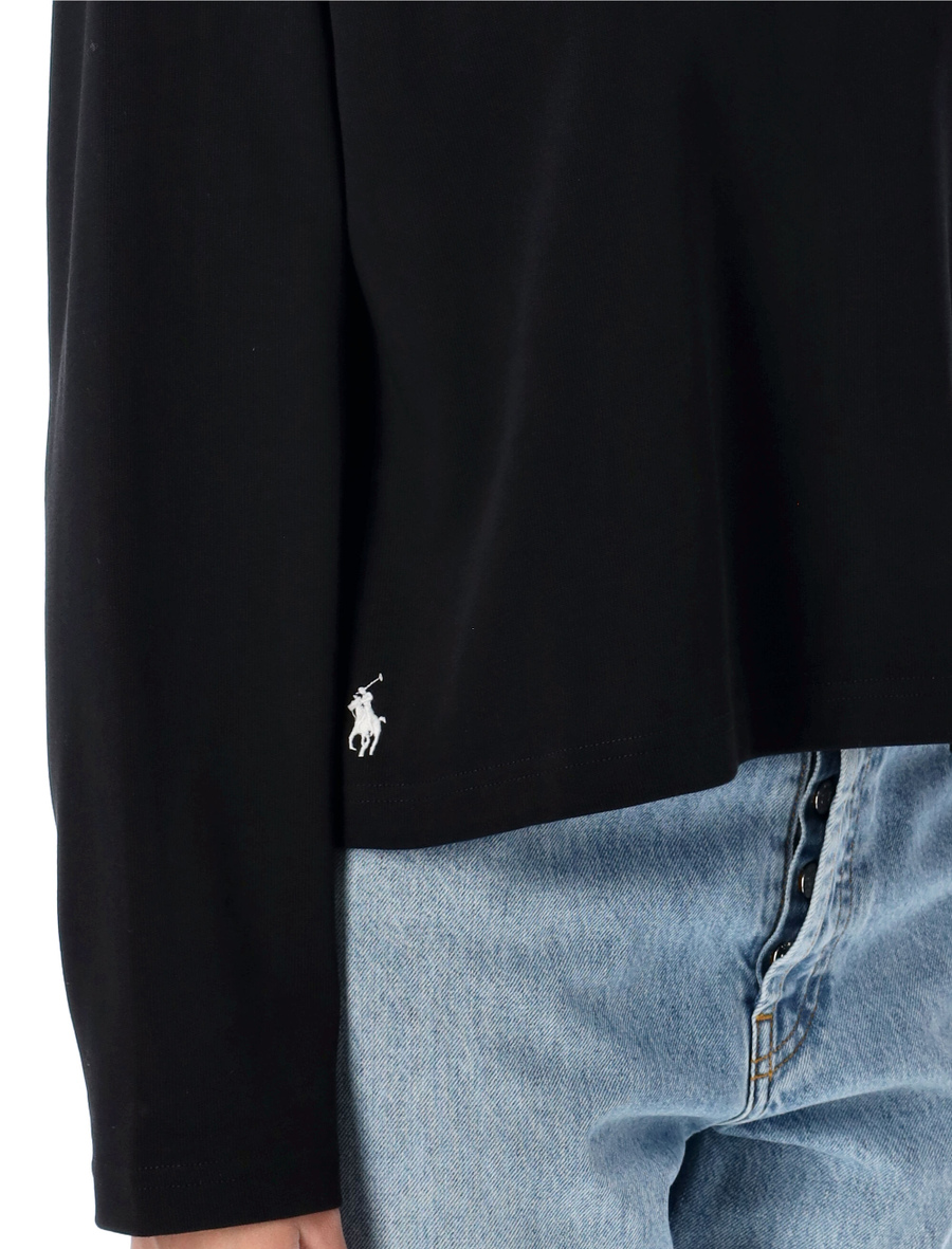 Shrunken fit jersey long-sleeve t-shirt - Spazio Pritelli