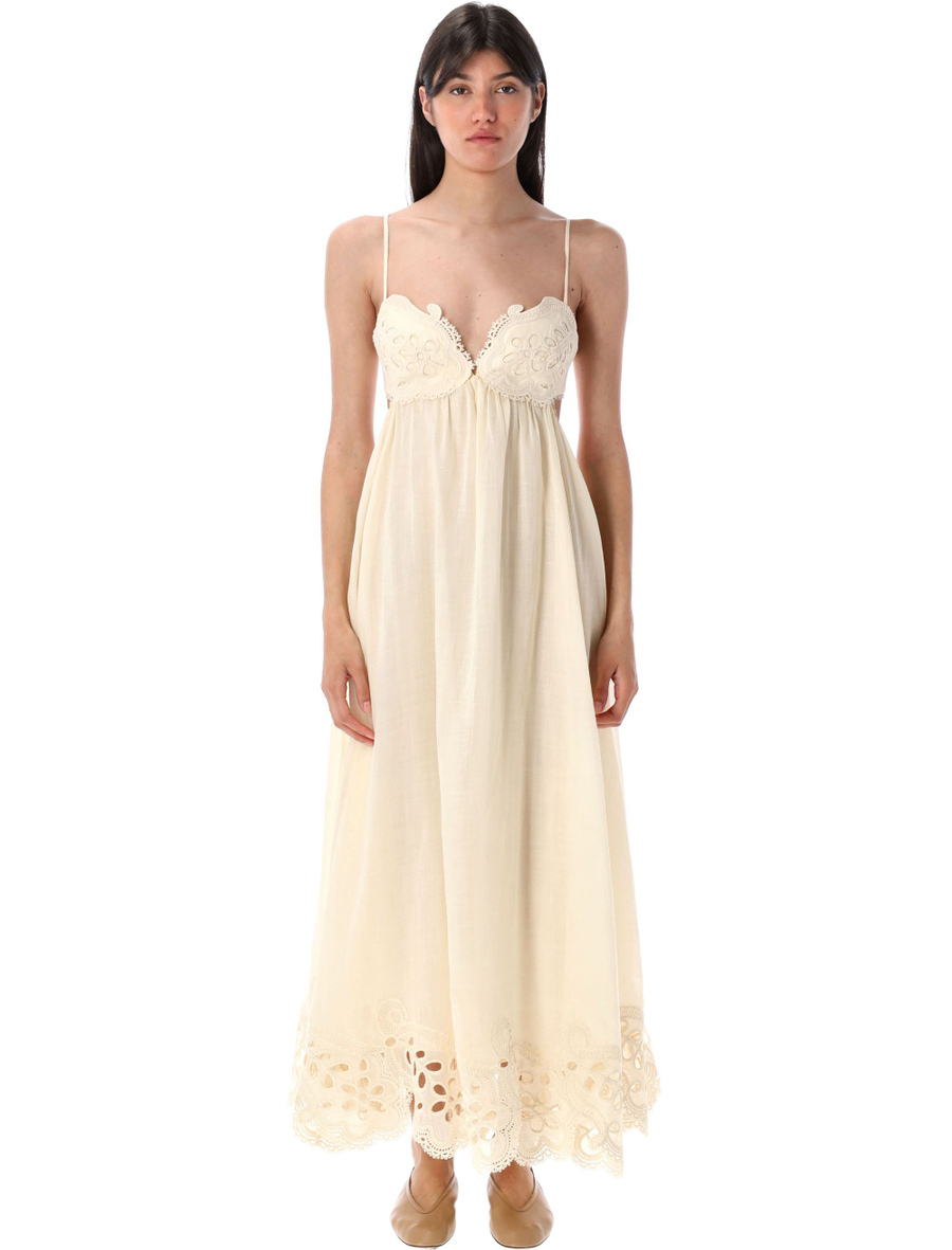 Coco embroidered maxi dress - Spazio Pritelli
