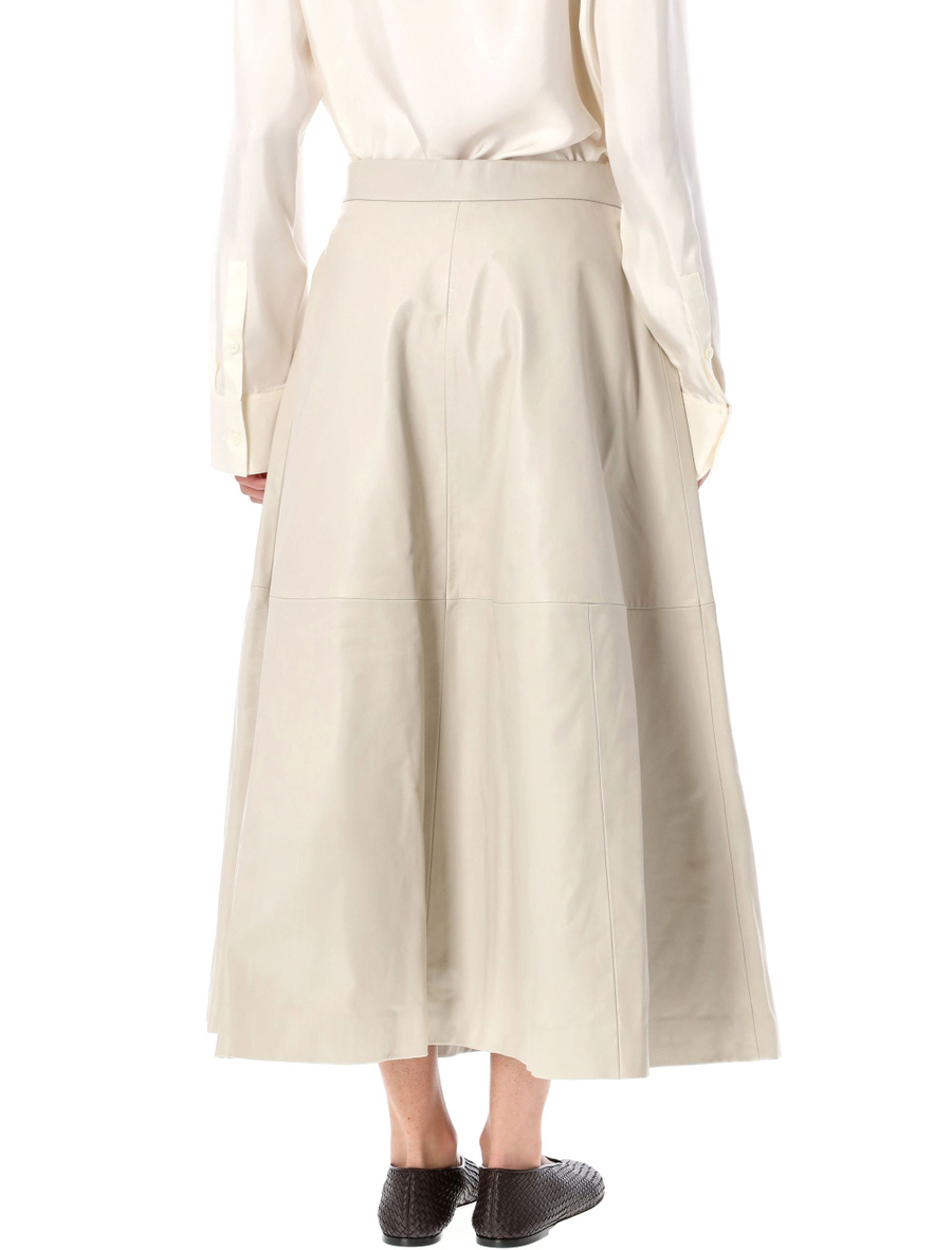 Midi leather skirt - Spazio Pritelli