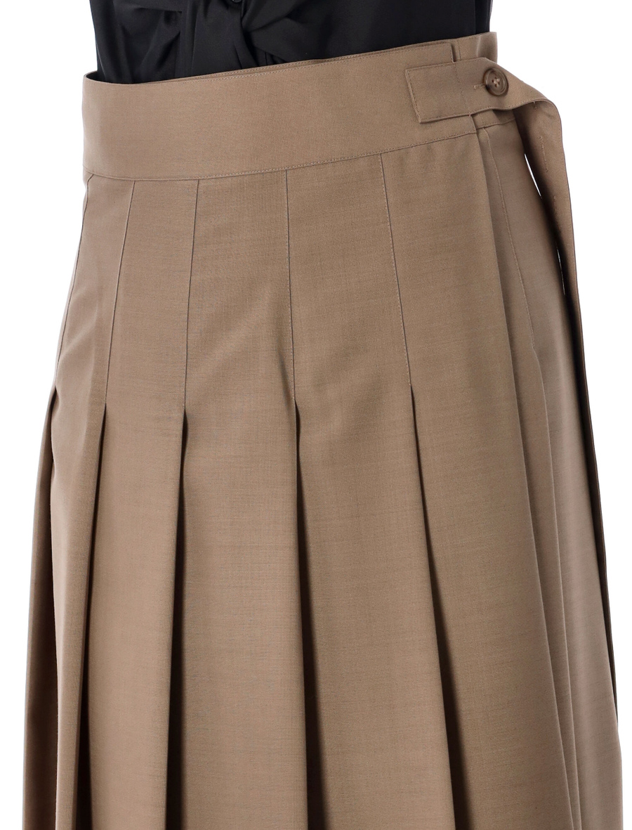 Plissé wrap skirt - Spazio Pritelli