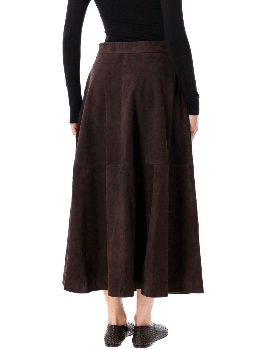 Midi suede skirt - Spazio Pritelli