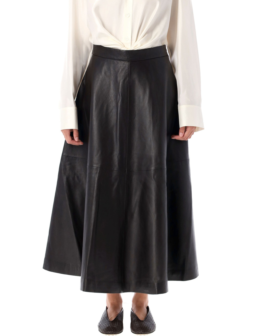 Midi leather skirt - Spazio Pritelli