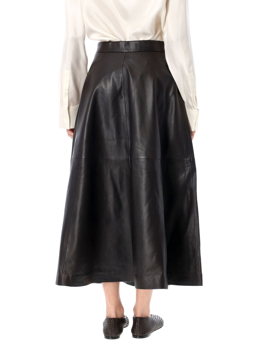 Midi leather skirt - Spazio Pritelli