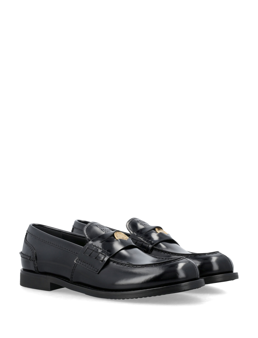 Brushed leather loafers - Spazio Pritelli