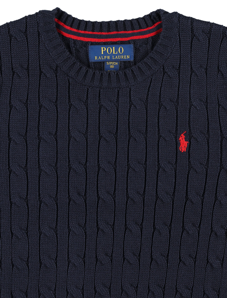 Kid - Cable-knit cotton jumper - Spazio Pritelli