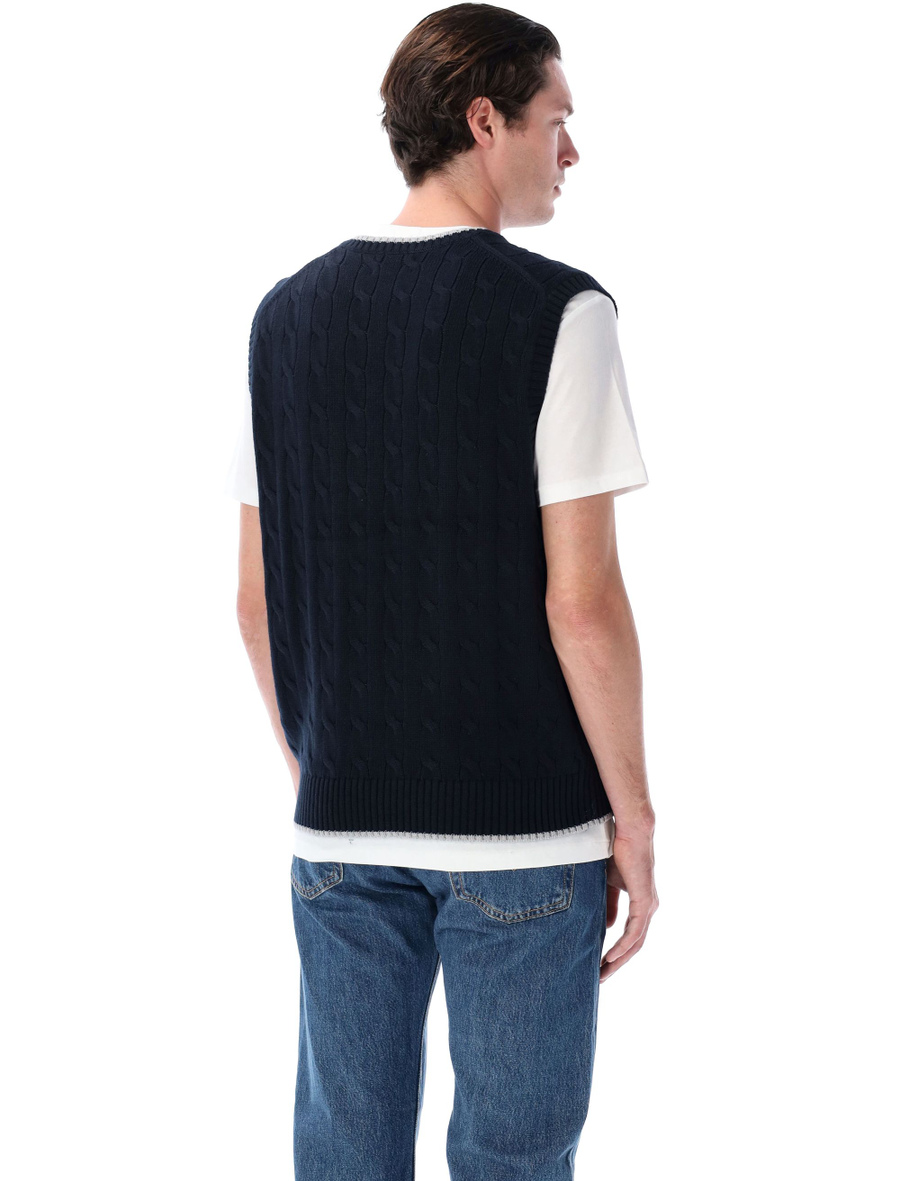 Cable-knit cotton jumper - Spazio Pritelli