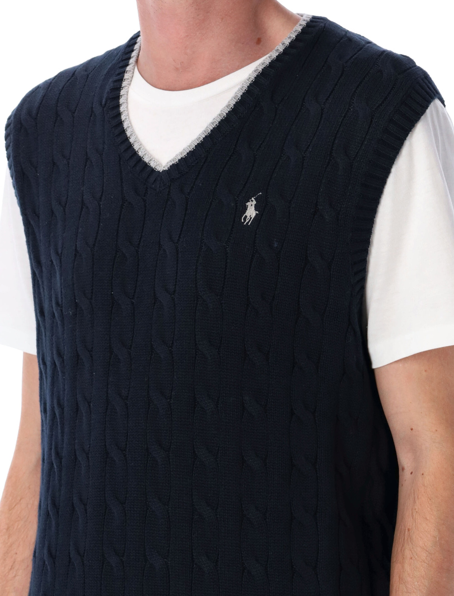 Cable-knit cotton jumper - Spazio Pritelli