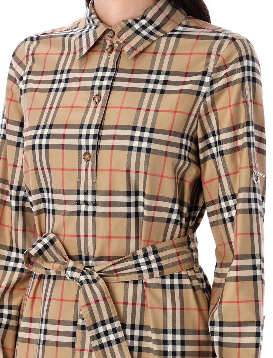 Check cotton shirt dress - Spazio Pritelli