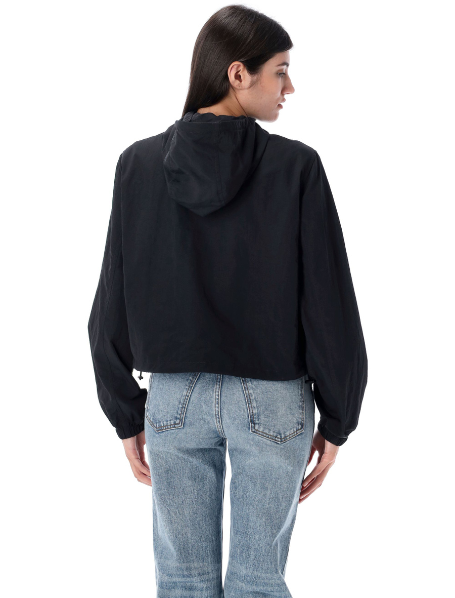 Cropped nylon hooded jacket - Spazio Pritelli
