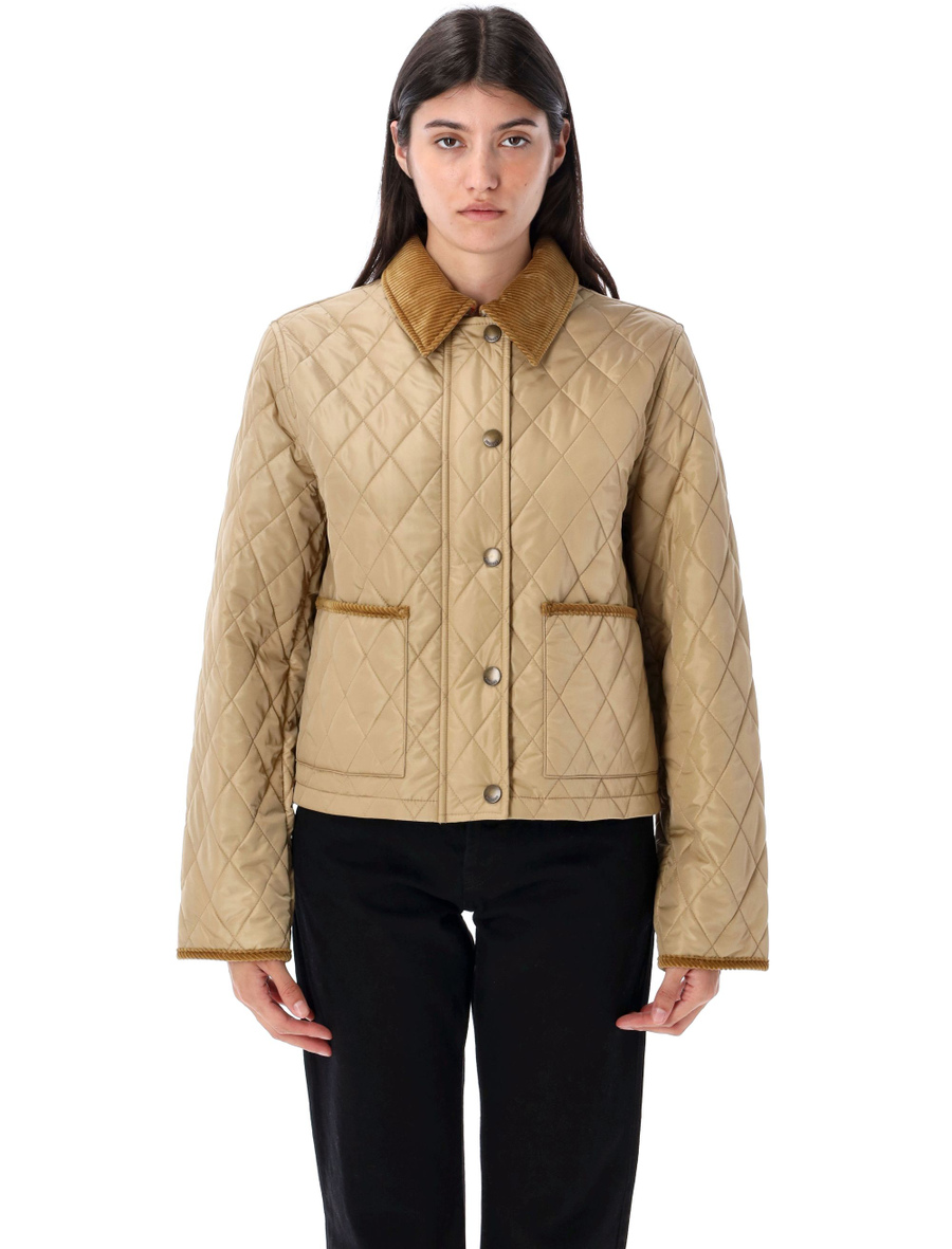 Cropped quilted nylon jacket - Spazio Pritelli
