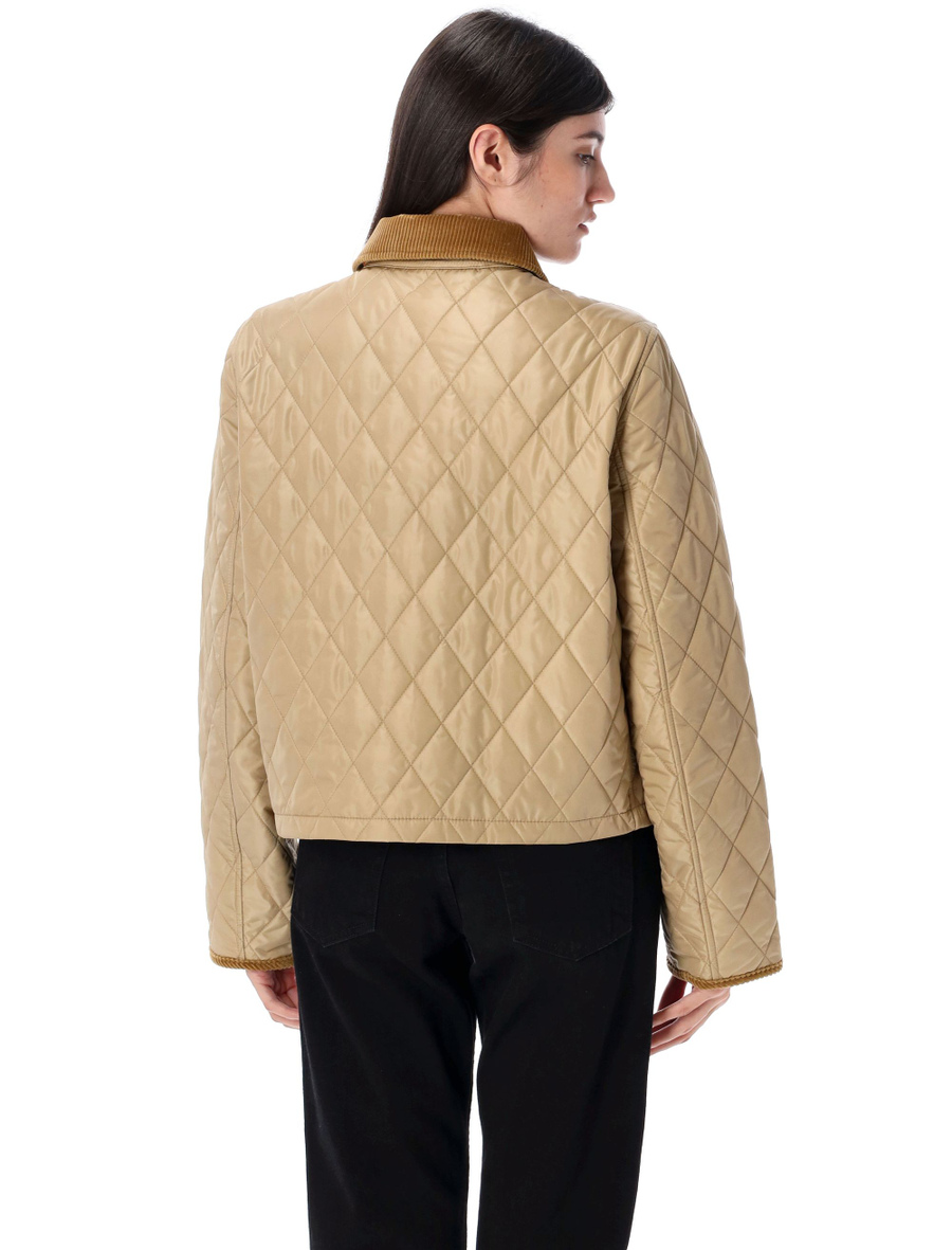 Cropped quilted nylon jacket - Spazio Pritelli