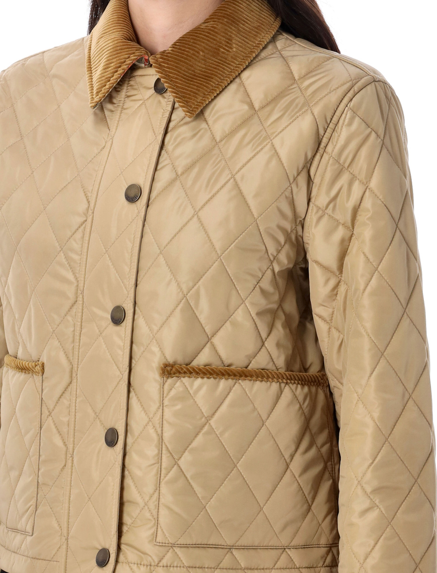 Cropped quilted nylon jacket - Spazio Pritelli