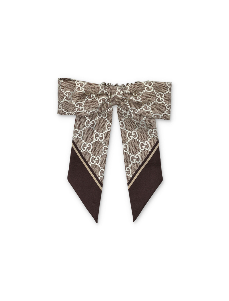 GG silk jacquard scrunchie - Spazio Pritelli