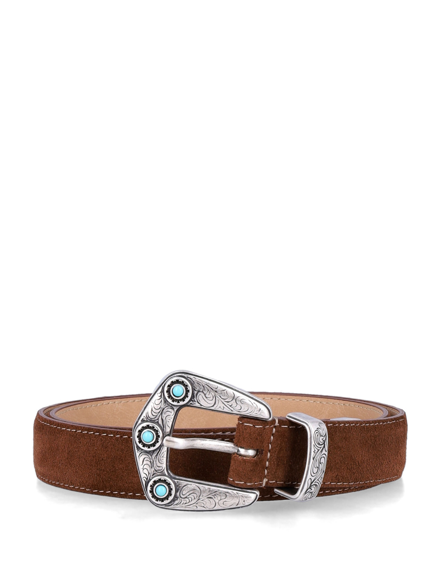 Calvin suede leather belt - Spazio Pritelli