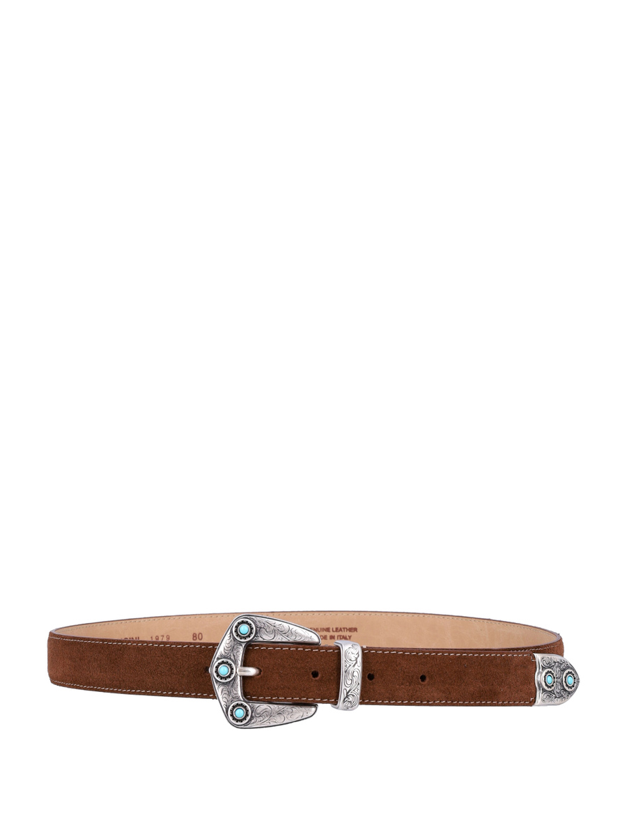Calvin suede leather belt - Spazio Pritelli