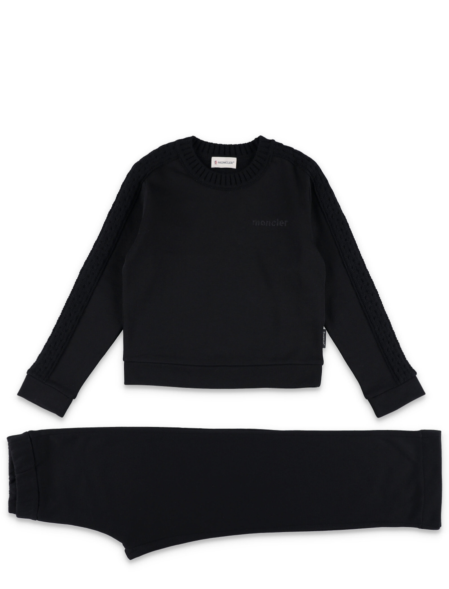 Kid - Wool-trimmed cotton tracksuit set - Spazio Pritelli