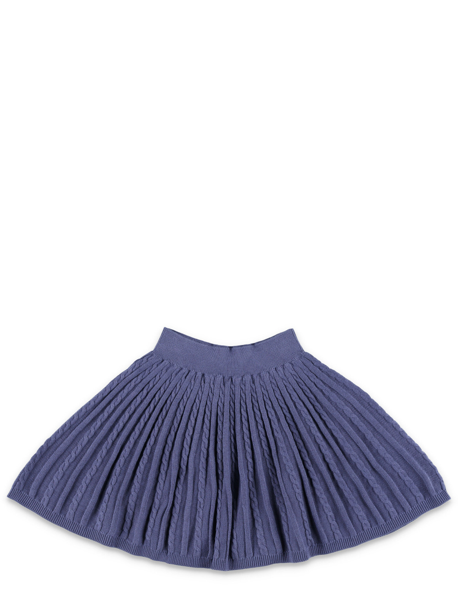 Kid - Cable knit polo and skirt set - Spazio Pritelli