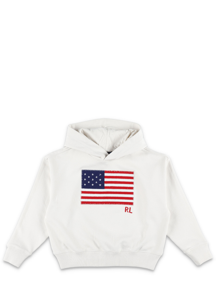 Kid - Flag french terry hoodie - Spazio Pritelli