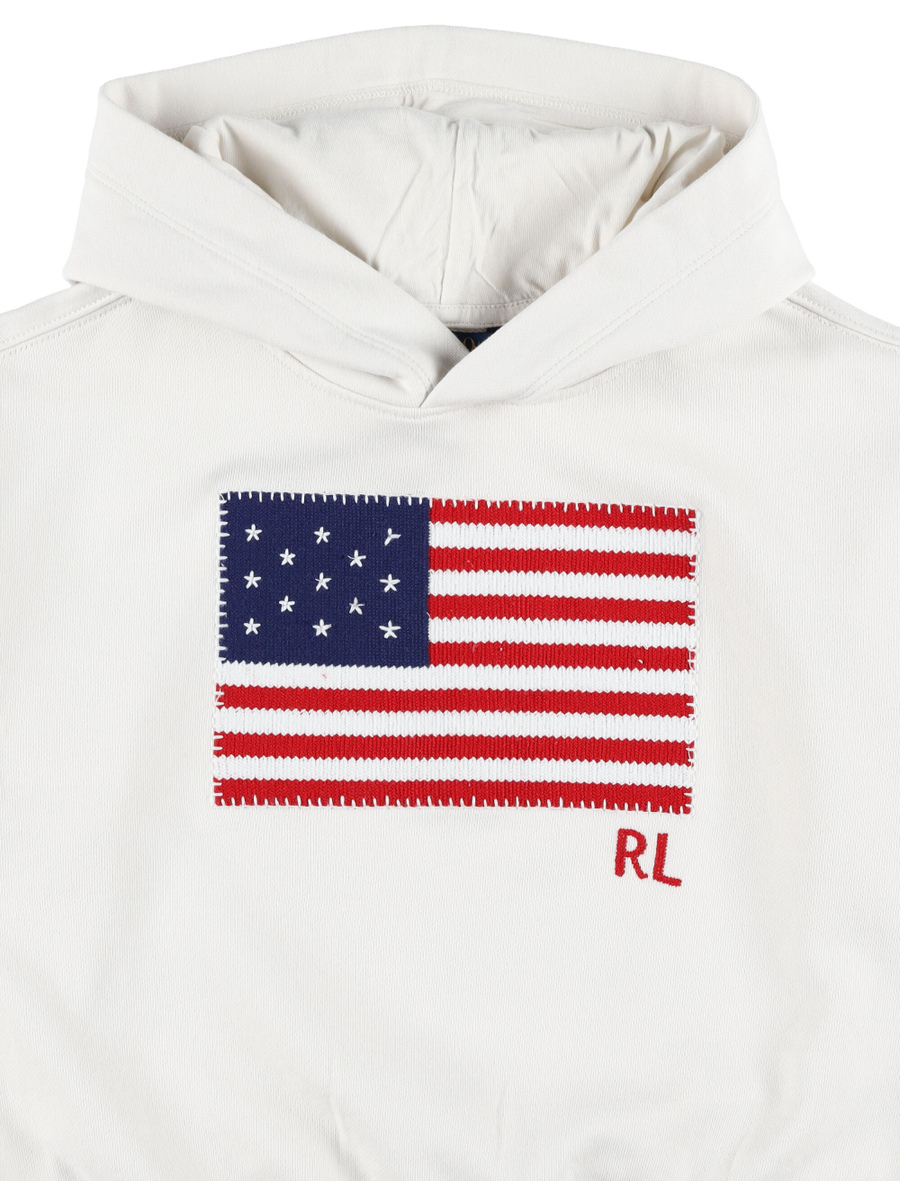Kid - Flag french terry hoodie - Spazio Pritelli