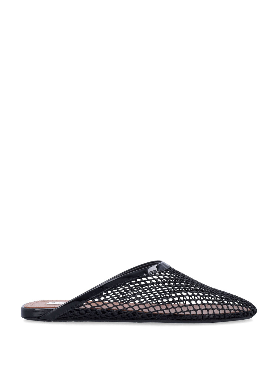 Fishnet flat mules - Spazio Pritelli