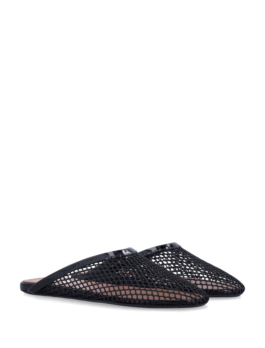 Fishnet flat mules - Spazio Pritelli