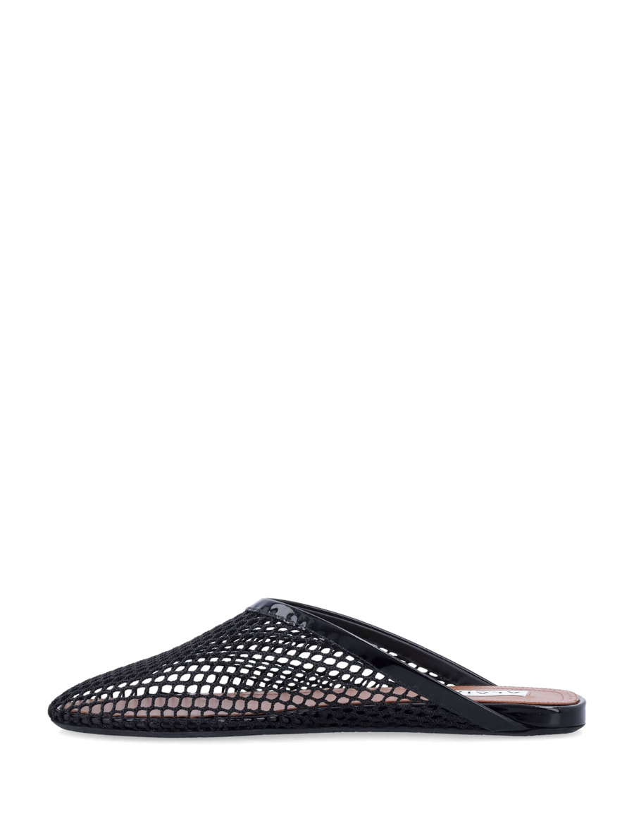 Fishnet flat mules - Spazio Pritelli