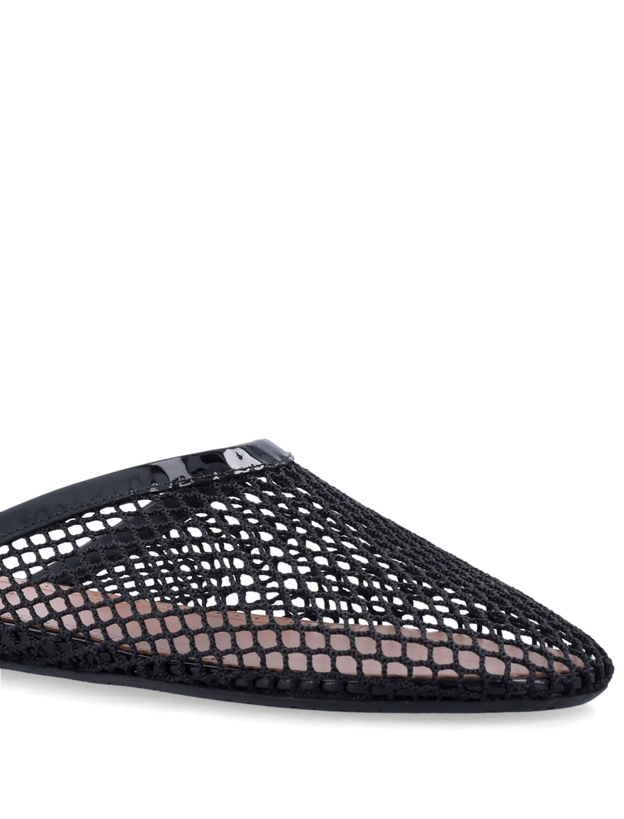 Fishnet flat mules - Spazio Pritelli