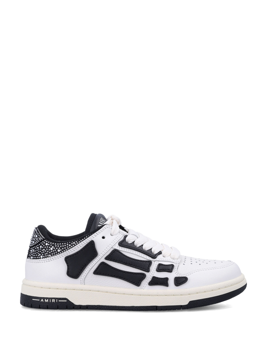 Crystal satin skel top low woman's sneakers - Spazio Pritelli