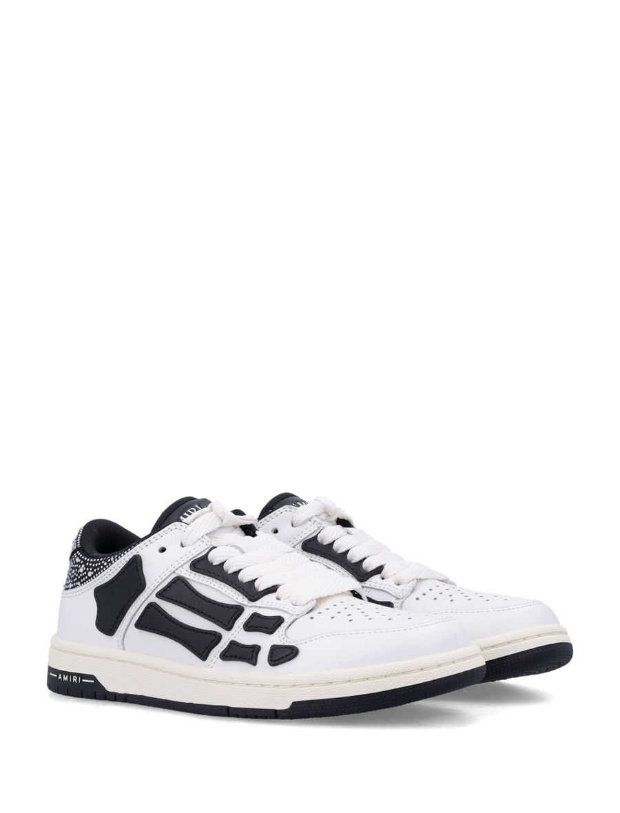 Crystal satin skel top low woman's sneakers - Spazio Pritelli